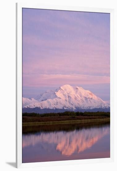 Mount Mckinley at Sunset in Denali National Park-Paul Souders-Framed Photographic Print