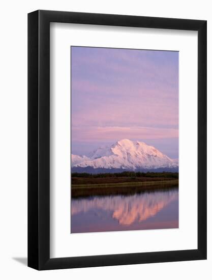 Mount Mckinley at Sunset in Denali National Park-Paul Souders-Framed Photographic Print