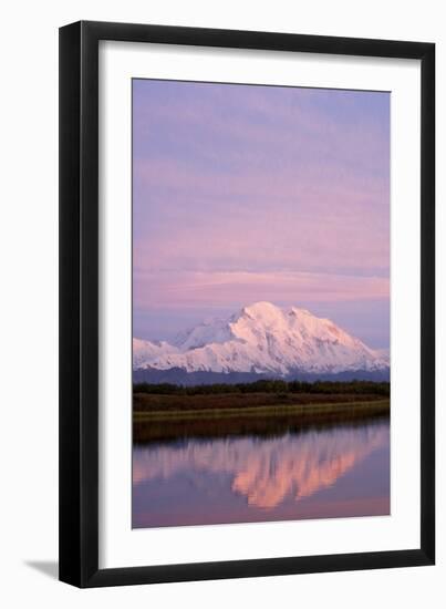 Mount Mckinley at Sunset in Denali National Park-Paul Souders-Framed Photographic Print