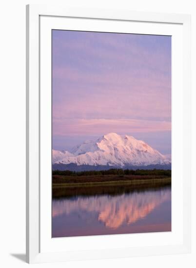 Mount Mckinley at Sunset in Denali National Park-Paul Souders-Framed Photographic Print