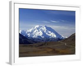 Mount Mckinley, Denali National Park, Alaska, USA-John Warburton-lee-Framed Photographic Print