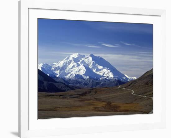 Mount Mckinley, Denali National Park, Alaska, USA-John Warburton-lee-Framed Photographic Print