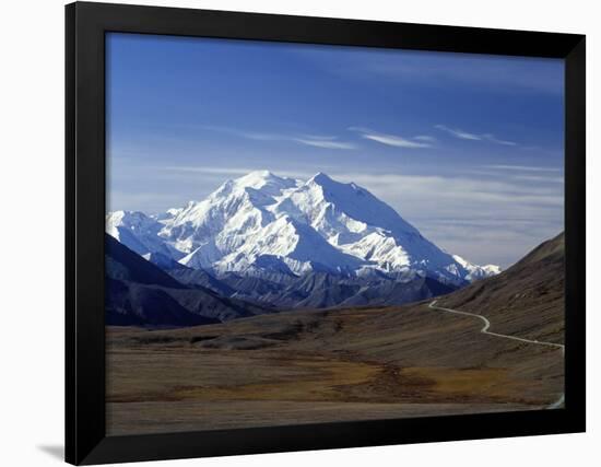 Mount Mckinley, Denali National Park, Alaska, USA-John Warburton-lee-Framed Photographic Print