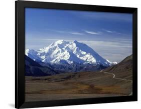 Mount Mckinley, Denali National Park, Alaska, USA-John Warburton-lee-Framed Photographic Print