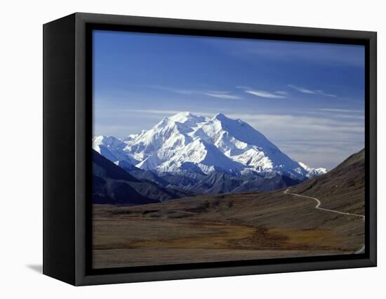 Mount Mckinley, Denali National Park, Alaska, USA-John Warburton-lee-Framed Stretched Canvas