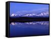 Mount Mckinley from Reflection Lake, Denali National Park, Alaska, USA-John Warburton-lee-Framed Stretched Canvas