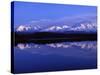 Mount Mckinley from Reflection Lake, Denali National Park, Alaska, USA-John Warburton-lee-Stretched Canvas