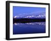 Mount Mckinley from Reflection Lake, Denali National Park, Alaska, USA-John Warburton-lee-Framed Photographic Print