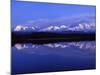 Mount Mckinley from Reflection Lake, Denali National Park, Alaska, USA-John Warburton-lee-Mounted Photographic Print