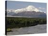 Mount Mckinley (Mount Denali) and Chulitna River, Alaska, United States of America, North America-Jochen Schlenker-Stretched Canvas