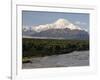 Mount Mckinley (Mount Denali) and Chulitna River, Alaska, United States of America, North America-Jochen Schlenker-Framed Photographic Print