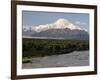 Mount Mckinley (Mount Denali) and Chulitna River, Alaska, United States of America, North America-Jochen Schlenker-Framed Photographic Print