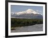 Mount Mckinley (Mount Denali) and Chulitna River, Alaska, United States of America, North America-Jochen Schlenker-Framed Photographic Print