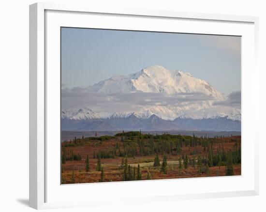 Mount Mckinley (Mount Denali) at Sunset in Fall, Denali National Park and Preserve, Alaska-James Hager-Framed Photographic Print