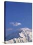 Mount McKinley Under a Half Moon-Merrill Images-Stretched Canvas