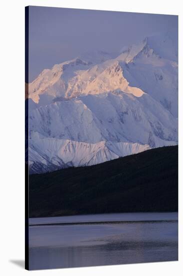 Mount McKinley, Wonder Lake, Sunrise, Denali National Park, Alaska, USA-Gerry Reynolds-Stretched Canvas