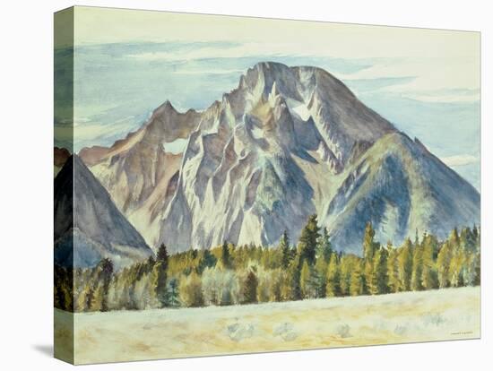 Mount Moran, 1946-Edward Hopper-Stretched Canvas