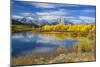 Mount Moran and the Teton Range from Oxbow Bend, Snake River, Grand Tetons National Park, Wyoming-Gary Cook-Mounted Photographic Print