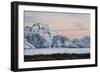 Mount Moran at Dawn in the Winter-James Hager-Framed Photographic Print