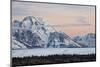 Mount Moran at Dawn in the Winter-James Hager-Mounted Photographic Print