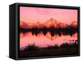 Mount Moran at Dusk-Robert Glusic-Framed Stretched Canvas