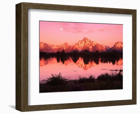 Mount Moran at Dusk-Robert Glusic-Framed Photographic Print