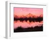 Mount Moran at Dusk-Robert Glusic-Framed Photographic Print