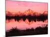 Mount Moran at Dusk-Robert Glusic-Mounted Photographic Print