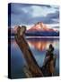 Mount Moran at Jackson Lake from Jackson Lake Dam in Grand Teton National Park, Wyoming-Melissa Southern-Stretched Canvas