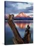 Mount Moran at Jackson Lake from Jackson Lake Dam in Grand Teton National Park, Wyoming-Melissa Southern-Stretched Canvas