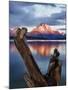 Mount Moran at Jackson Lake from Jackson Lake Dam in Grand Teton National Park, Wyoming-Melissa Southern-Mounted Photographic Print