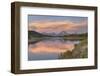 Mount Moran reflected in still waters of the Snake River at Oxbow Bend, Grand Teton NP, WY-Alan Majchrowicz-Framed Photographic Print