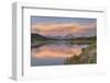 Mount Moran reflected in still waters of the Snake River at Oxbow Bend, Grand Teton NP, WY-Alan Majchrowicz-Framed Photographic Print