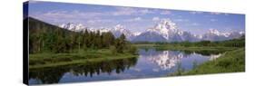 Mount Moran, Snake River, Oxbow Bend, Grand Teton National Park, Wyoming USA-null-Stretched Canvas