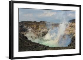 Mount Naka Active Crater Lake, Mount Aso, Kyushu, Japan, Asia-Michael Runkel-Framed Photographic Print