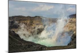 Mount Naka Active Crater Lake, Mount Aso, Kyushu, Japan, Asia-Michael Runkel-Mounted Photographic Print