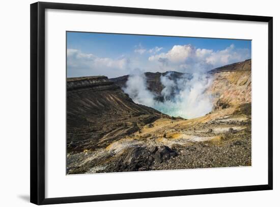 Mount Naka Active Crater Lake, Mount Aso, Kyushu, Japan, Asia-Michael Runkel-Framed Photographic Print