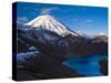 Mount Ngauruhoe and Upper Tama Lake, Tongariro National Park, UNESCO World Heritage Site, North Isl-Ben Pipe-Stretched Canvas