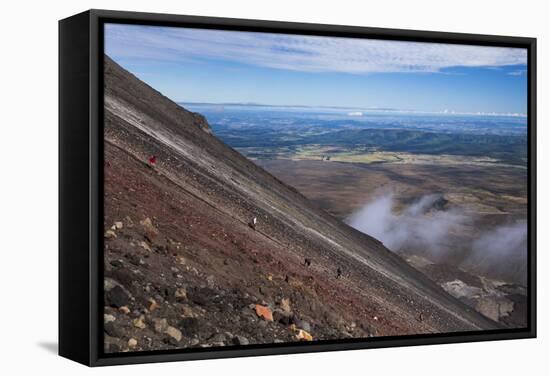 Mount Ngauruhoe Volcano Summit Climb, an Extra on the Tongariro Alpine Crossing-Matthew Williams-Ellis-Framed Stretched Canvas