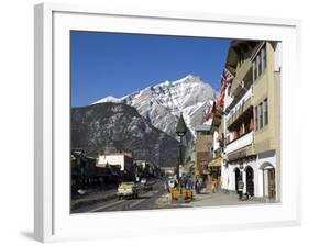 Mount Norquay and Downtown Banff, Alberta, Canada, North America-DeFreitas Michael-Framed Photographic Print