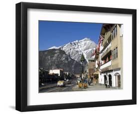 Mount Norquay and Downtown Banff, Alberta, Canada, North America-DeFreitas Michael-Framed Photographic Print