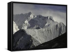 Mount Nupste from the Northside, Tibet-Michael Brown-Framed Stretched Canvas