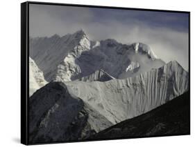 Mount Nupste from the Northside, Tibet-Michael Brown-Framed Stretched Canvas