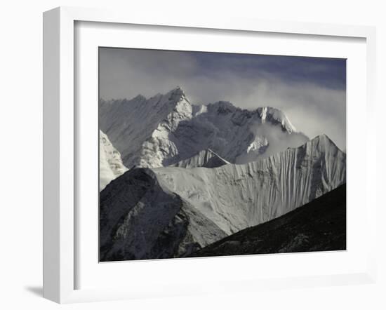 Mount Nupste from the Northside, Tibet-Michael Brown-Framed Premium Photographic Print