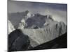 Mount Nupste from the Northside, Tibet-Michael Brown-Mounted Premium Photographic Print