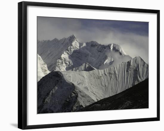 Mount Nupste from the Northside, Tibet-Michael Brown-Framed Photographic Print