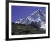 Mount Nuptse from Afar, Nepal-Michael Brown-Framed Photographic Print