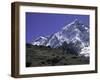 Mount Nuptse from Afar, Nepal-Michael Brown-Framed Photographic Print