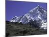 Mount Nuptse from Afar, Nepal-Michael Brown-Mounted Photographic Print