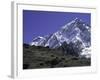 Mount Nuptse from Afar, Nepal-Michael Brown-Framed Photographic Print